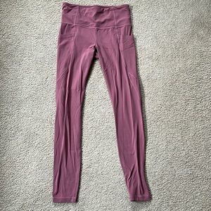 Athleta Salutation Stash tights in Rose size S